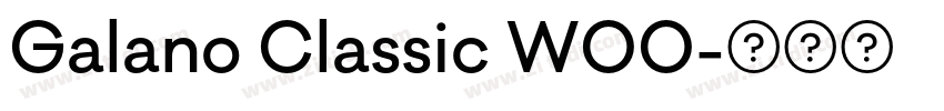 Galano Classic W00字体转换